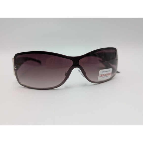 Brand-new True Religion Silver Black Frame Sunglasses NWT - Picture 6 of 6
